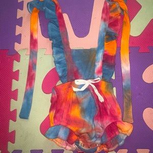 Tie dye on-site romper
